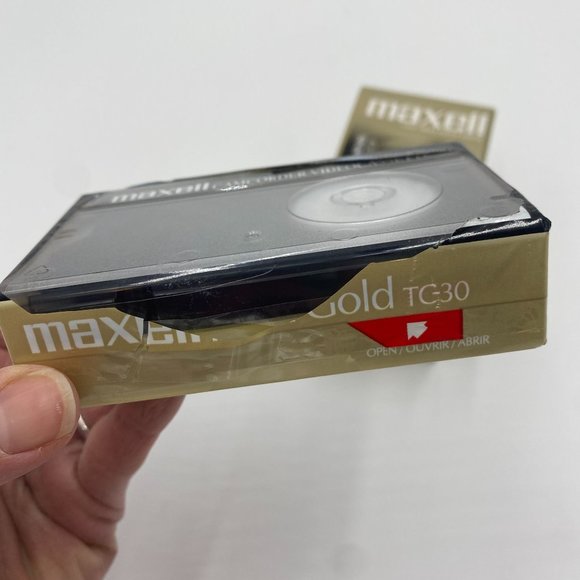Maxwell TC-30 VHS-C Premium High-Grade HGX-Gold Tapes - Set of 3 - Picture 4 of 5